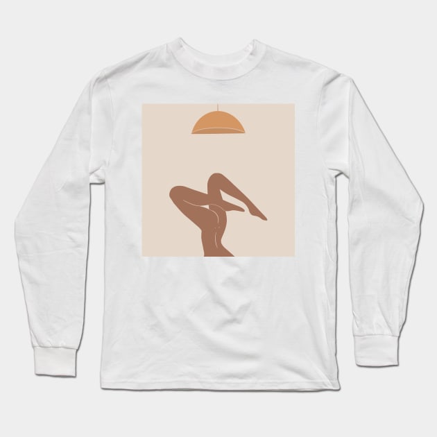 handstand Long Sleeve T-Shirt by NJORDUR